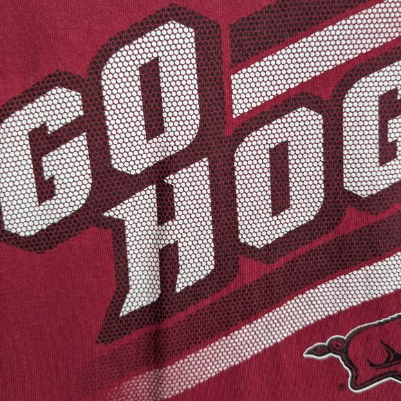 Razorbacks shirt Mens 2XL Red Go Hogs University of Arkansas Sports Athletics - Picture 5 of 9